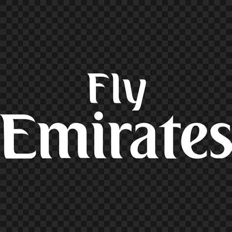 Fly Emirates White Logo HD PNG | Citypng