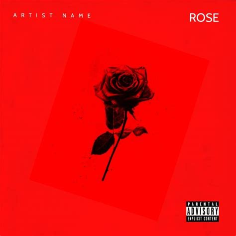 Rose Mixtape/Album Cover Art Template Art Template, Cover Template, Music Covers, Album Covers ...