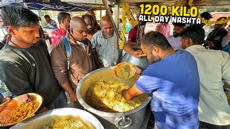 40/- Rs All Day Nashta 😍 Street Food India | 24 Carat Chaat, Desi Ghee Pav Bhaji, Hyderabadi ...
