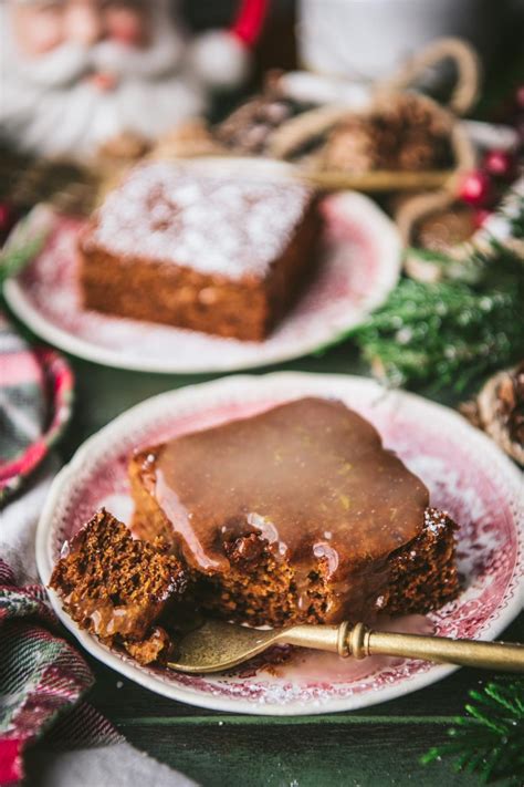 Gingerbread Cake with Lemon Sauce - The Seasoned Mom