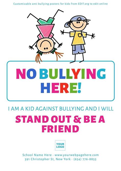 Free Printable Bullying Posters - PRINTABLE TEMPLATES