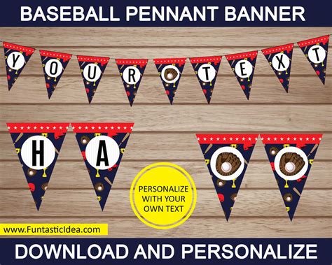 Baseball Pennant Banner | Uniquely Designed & Easily Personalized ...