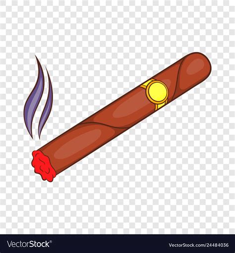 Cigar icon cartoon style Royalty Free Vector Image