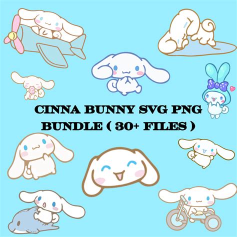 Kawaii Cinna Bunny SVG & PNG Bundle Files Digital Download - Etsy Canada