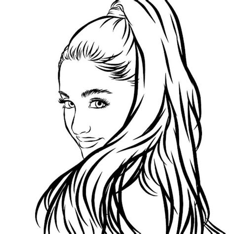 Ariana Grande Colouring In