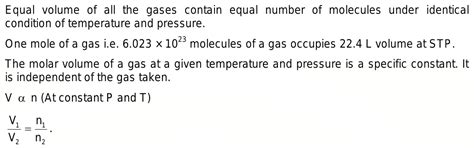 ntDefinition for Avogadro's hypothesisn