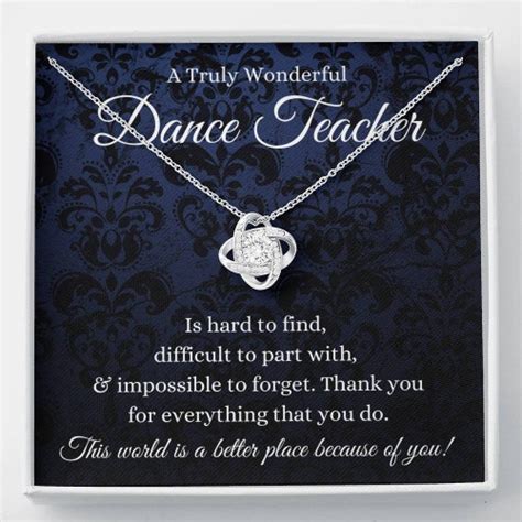 Dance Teacher Gifts for Ballet Teacher Gift Jewelry With Card - Etsy