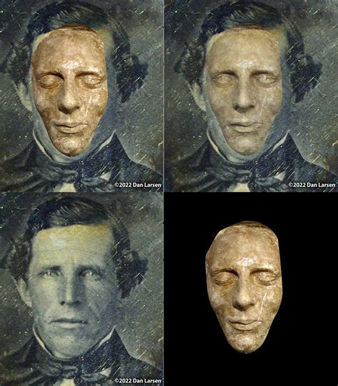 Joseph Smith death mask overlay. Taking into account the sag in the face after death, the eyes ...