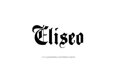 Eliseo Name Tattoo Designs | Name tattoo, Name tattoos, Name tattoo designs