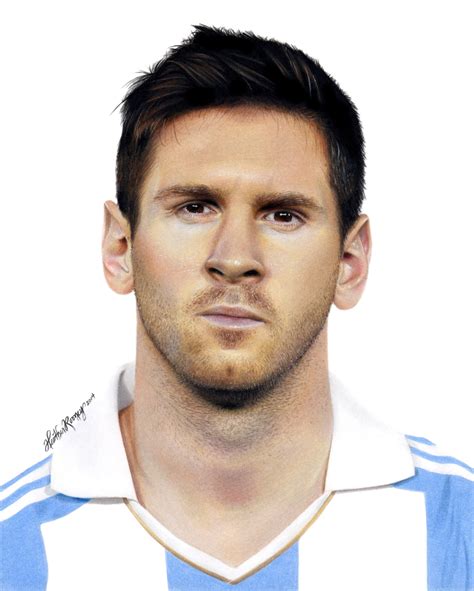 Heather Rooney Art — Colored pencil drawing of Lionel Messi