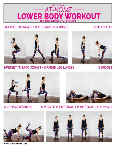 At-Home Lower Body Workout - Jar Of Lemons