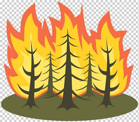 Incendio forestal, hoja, vela, llama png | Klipartz