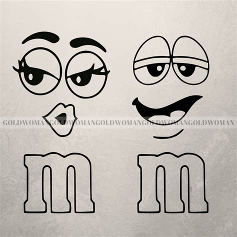 M&m's Faces Svg M and M Svg Cut Files for Cricut - Etsy Hong Kong