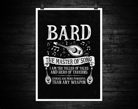 The Bard class Design Series / Dungeons & Dragons / Art - Etsy