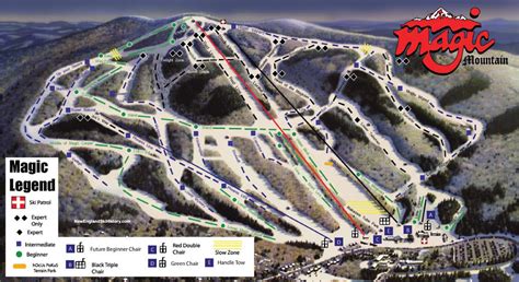 2006-07 Magic Mountain trail map - New England Ski Map Database ...