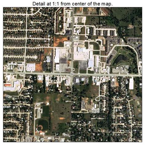 Aerial Photography Map of Mustang, OK Oklahoma