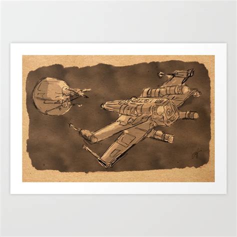 Battle of Yavin Art Print by rLoArt | Society6