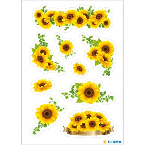 Stickers sunflowers