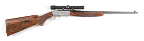 Lot Detail - (M) BROWNING AUTO 22 GRADE III SEMI AUTOMATIC RIFLE WITH SCOPE.