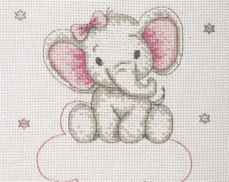 Baby Elephant Cross Stitch Kit by Anchor AK33 - Etsy