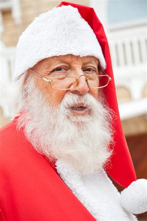 Santa Claus Wearing Glasses Outdoors Stock Photo - Image: 37007230