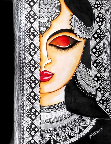 Beauty in Black | Mandala drawing, Boho art drawings, Indian art paintings