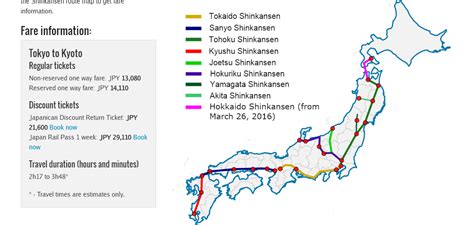 Bullet Train Fare Calculator | Tokyo Cheapo