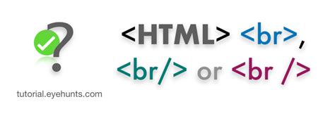 br, br/, or br / in HTML Horizontal line | difference between br and br ...