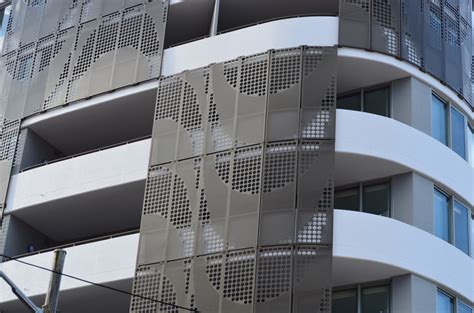 Perforated metal building facade by Arrow Metal - Arrow Metal