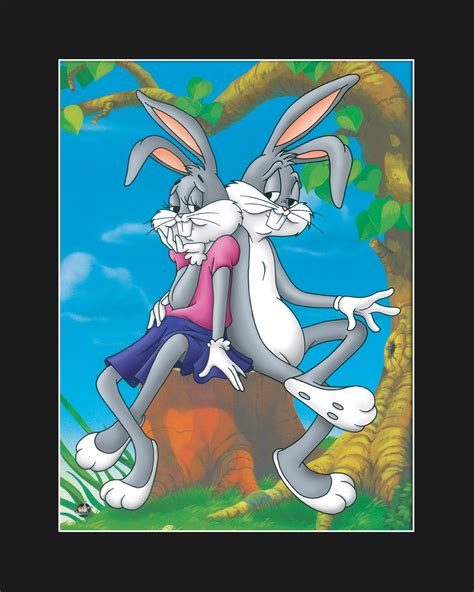 Warner Bros. Bugs and Honey Bunny Matted Fine Art Giclee - Etsy