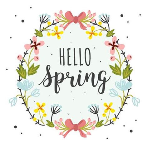 Hello Spring Vector 202176 Vector Art at Vecteezy