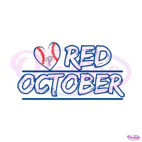 Vintage Phillies Baseball Red October SVG Design File - Oladino