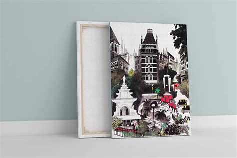 Oriental Building - Canvas Print| Mario Miranda