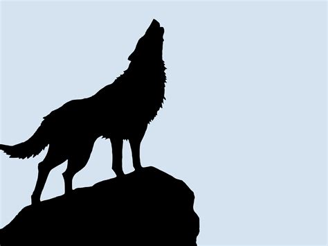 wolf vectorized silhouette art high resolution HD Wallpaper - Art ... - ClipArt Best ...