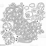 Maze Or Labyrinth Game Puzzle Tangled Road Coloring Page Outline Of  sketch template