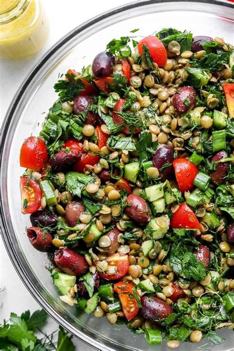 Lentil Salad (vegan/ plant-based) | Recipe | Vegan salad recipes, Lentil recipes, Lentil salad vegan