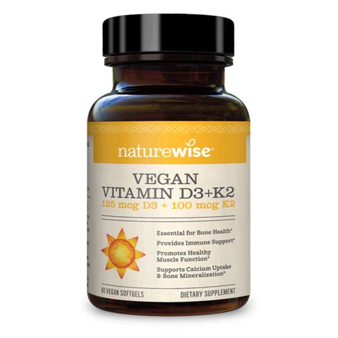 Vegan Vitamin D3 + K2 – NatureWise