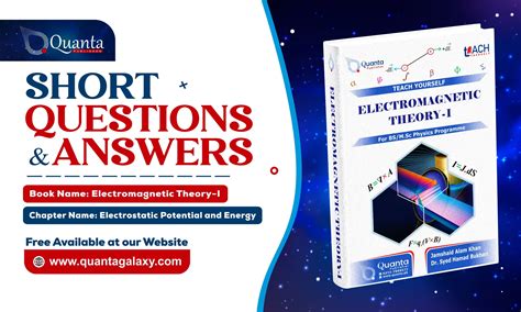 Chapter#2: Electrostatic Potential and Energy - Quanta: BS/MSc Physics ...