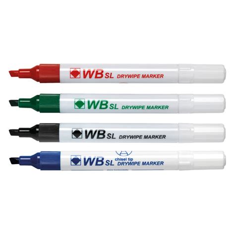 Assorted Chisel Tip Whiteboard Markers, Pack of 4 - WX26038 | Now on Staples