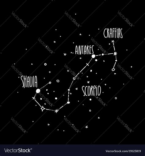 Scorpio Constellation Drawing