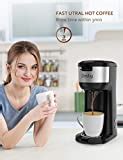 Dnsly Coffee Maker Single Serve, for K-Cup Pod & Ground Coffee 2 in 1 ...