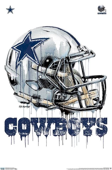 NFL Dallas Cowboys - Drip Helmet 20 - Athena Posters