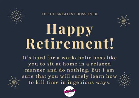 80+ Best Retirement Wishes for Boss | Retirement Card Messages