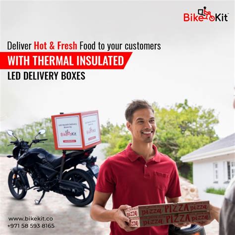 Pizza Delivery Box for Bike | BIKEKIT | Food box delivery, Food delivery, Pizza delivery