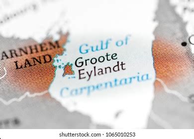 Groote Eylandt On Map Stock Photo 1065010253 | Shutterstock