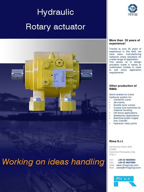 Rotary Actuators | PDF | Actuator | Machines