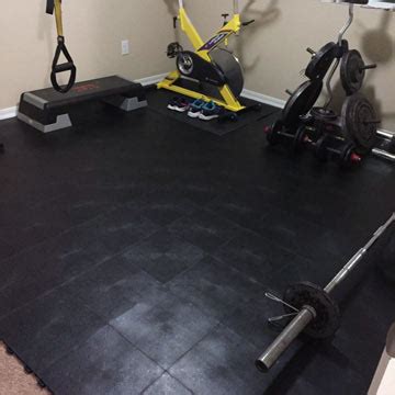 Home Gym Flooring over Carpet Options and Ideas