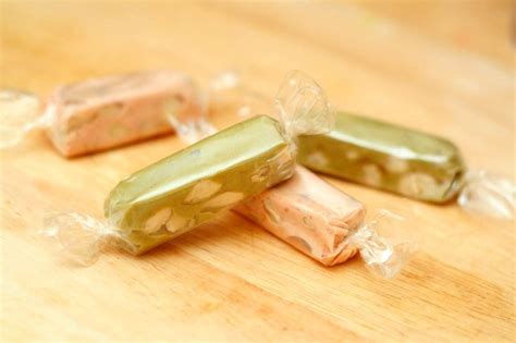 French Nougat SAMPLER of 8 Flavors Almond and Pistachio