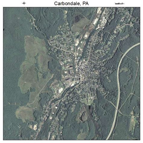 Aerial Photography Map of Carbondale, PA Pennsylvania