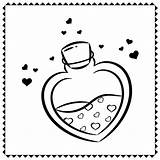 Premium Vector  Valentine Love potion drawing Sketch For coloring sketch template